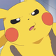 Pikachu meeting Ash for the first time.